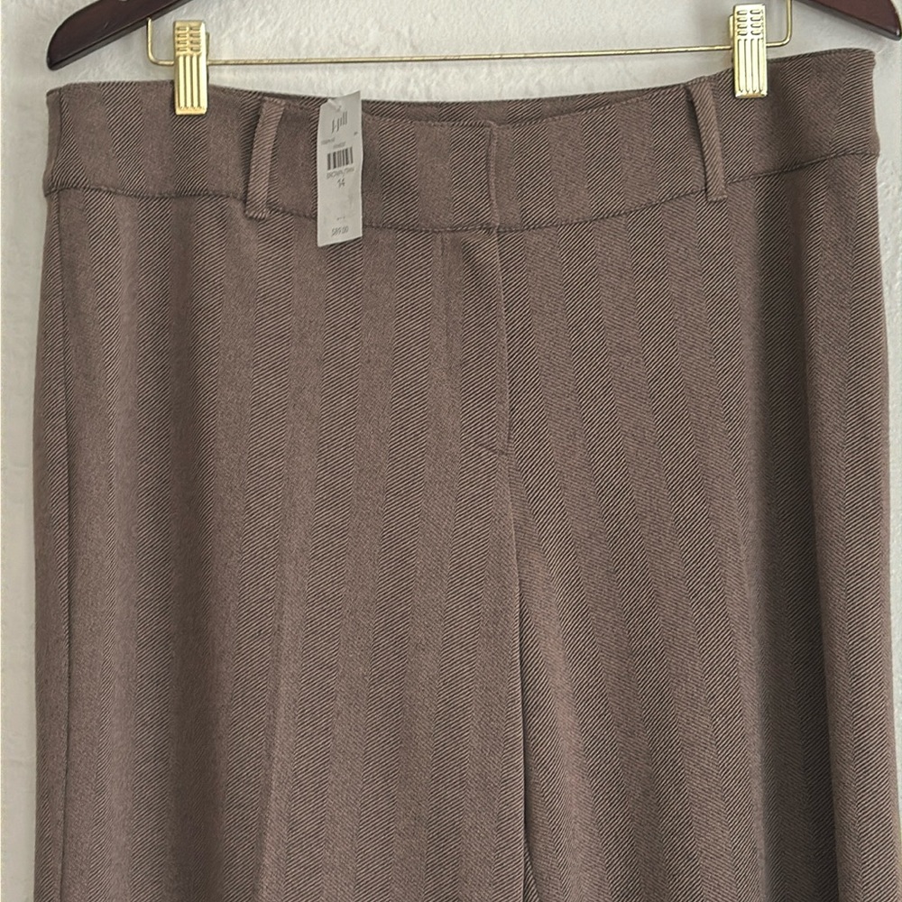 NWT JJill tweed look comfortable knit trousers
